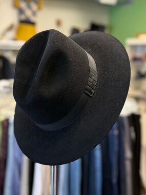 Stetson Key Club black felt Dexter hat size 7R